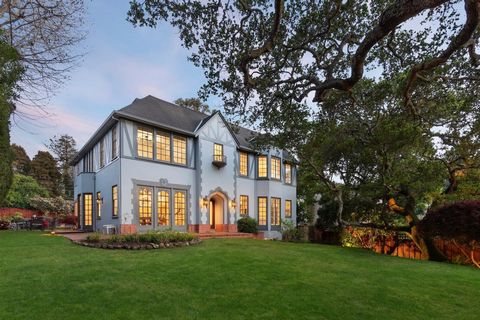 PACIFIC HEIGHTS GRANDEUR IN LOWER NORTH HILLSBOROUGH! Imagine the majestic grandeur of a timeless architectural showcase, character at the very heart of Californias finest designs, privately perched in Hillsboroughs #1 neighborhood, now re-imagined f...