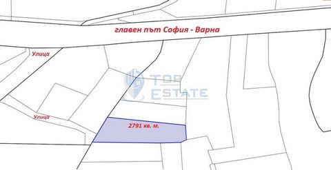 Top Estate Real Estate offers you a plot of land 100 meters from the main road Sofia - Varna. The plot is located at the beginning of the village of Ledenik and is accessible by a secondary road. Its area is 2791 sq. m. m, bordering on regulation. Su...