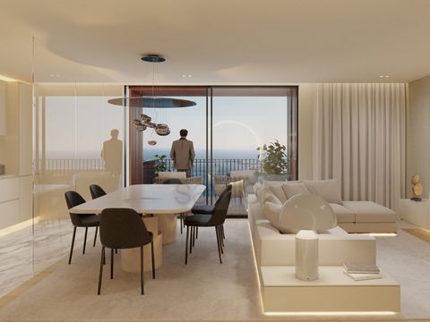 Four-bedroom apartment on a high floor with beautiful sea views, three fronts - east / north / west - in The Yard development, designed by the OODA architecture office and with interiors by architect and designer Rui Maciel. The condominium offers re...