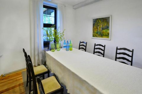 Large holiday villa with modern facilities in an idyllic, rural area. Surrounded by peace, quiet and undisturbed contact with nature. The house has a large, private garden with an adjacent forest. Spacious, well-equipped house with a covered terrace....