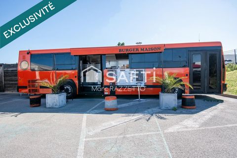In the heart of the Plan de Campagne business park, in the pretty town of CABRIES, SAFTI is proud to present this business, which is presented in the form of a pretty VASP Bus-type Foodtruck fitted out, on a large, wooded and secure plot. The Bus has...
