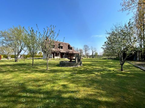 A seulement 30 min des plages, 35 min de Caen, et 20 min de Lisieux, et à quelques minutes à pied du bourg de Cambremer avec tous ses commerces, très belle maison traditionnelle sur sous-sol complet avec piscine et garage.