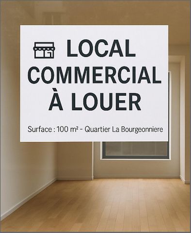 Local Commercial de 100 m² – Quartier La Bourgeonnière, Nantes