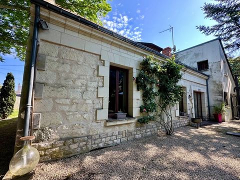 VARENNES SUR LOIRE, Longère 3 chambres sur jardin de 1280m²