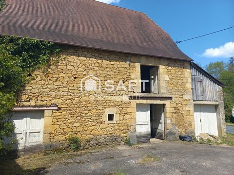 Grange en pierre 130 m², Proche Sarlat, Toiture neuve + garage