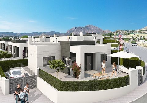 2 beds modern style semidetached villas in Busot, near Alicante city and Playa San Juan . Modern style terraced houses with 2 and 3 bedrooms with 2 bathrooms, front terrace and corner garden with parking. These new construction homes also include a p...