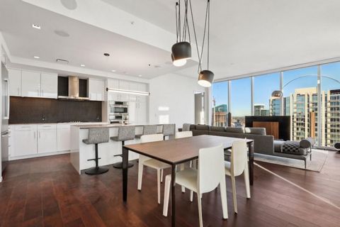 Condo with a casita?! The only available move-in ready luxury 4-bedroom downtown! This is a rare opportunity to own two adjacent units on the 39th floor. Located on the southeast corner, the units offer breathtaking panoramic views of the Capitol, do...