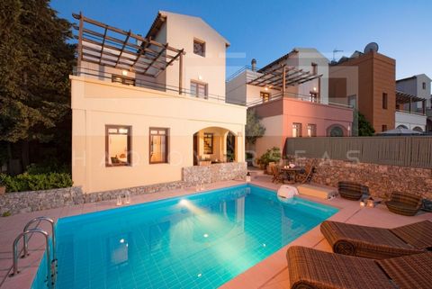 This stunning villa for sale in Apokoronas, Chania Crete, is located in the picturesque village of Plaka The villa has a total living space of 128m2, sitting on a 200m2 plot, and it is a part of a small complex. it is developed over 3 levels, and it ...