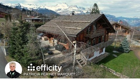 74920 COMBLOUX - Splendid chalet built in 2016 by a renowned local builder, located in the heart of the charming village of Combloux, offering a breathtaking view of Mont Blanc. Patricia PERINET MARQUET and EFFICITY invite you to discover from the en...