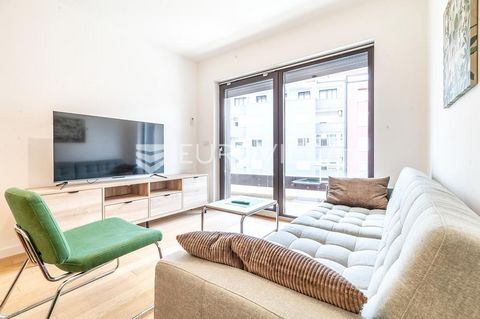 Knežija, fully decorated and furnished one-room apartment of 50 m2 on the 3rd floor of a new building (2024) with an elevator. It consists of an entrance hall, a living room with an equipped kitchen and dining room, a bedroom, a bathroom with a showe...