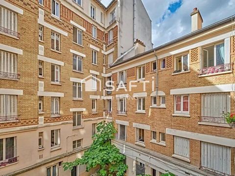 Appartement rénové, calme sur cour, métro à 8 min !