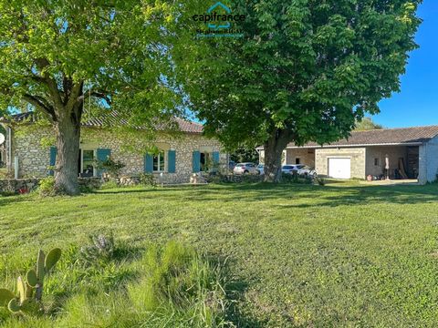 Propriete à vendre 5 pièces DAUSSE (47) Maison de 120m2 habitables avec dépendances et 2,1ha de terrain
