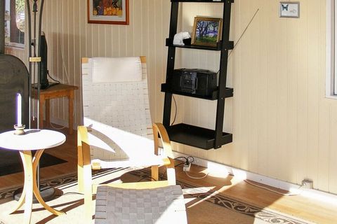 Traditional holiday home with wood burning stove and removable electric radiators. The house is located on the plot with lawn and covered terrace. See Møns Klint and visit the amusement park BonBon-Land in Holme-Olstrup by Næstved.