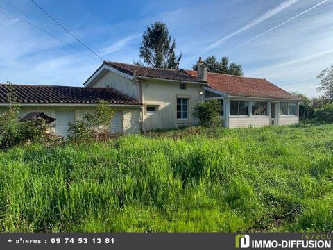 Mandate N°FRP160434 : House approximately 85 m2 including 3 room(s) - 2 bed-rooms - Garden : 1081 m2. - Equipement annex : Garden, Garage, parking, double vitrage, véranda, - chauffage : aucun - Class Energy E : 258 kWh.m2.year - More information is ...