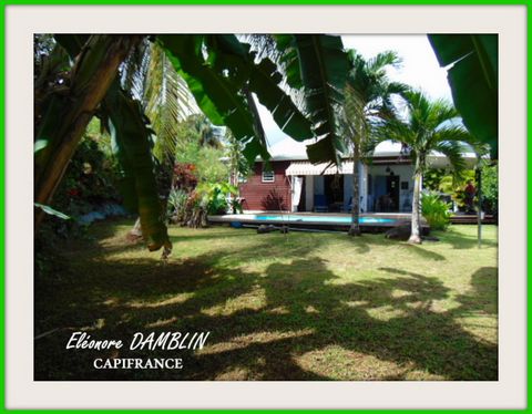 Dpt Guadeloupe (971), à vendre SAINTE ROSE villa de 80 m² pleine de charme sur terrain de 811m²