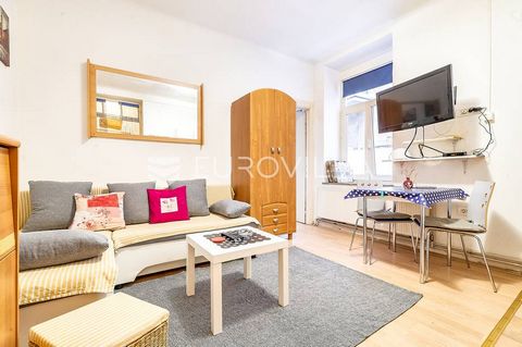 Zagreb, Klaićeva street, one-room apartment of 28 m2 on the ground floor of the building facing the courtyard. It consists of an entrance hall, a living room and an open floor plan kitchen with a bedroom and a bathroom. It is located in the immediate...