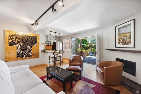 A delightfully cozy poolside condo in the quiet hilltop enclave of Point Sausalito! A spacious private patio greets you, leading toward the French door entry. This inviting space feels like an extension of the living room, tempting you to soak in the...