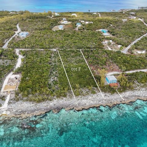 Ontdek het perfecte canvas voor uw droomhuis op het eiland op kavel 3 Rainbow Bay --- een prachtig landgoed aan het water dat zich uitstrekt over een hectare. Deze toplocatie ligt aan de rustige, zuidwestelijke oever van Eleuthera en biedt een adembe...