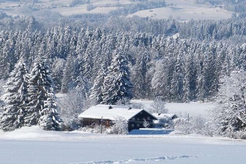 Farm in the Oberallgäu with a little eco-house, old trees and a pond; adjacent to the EU nature reserve with lake. Sole occupancy. Wellness area with spring water.