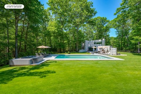 Set on high ground, up a long winding driveway off prestigious Deerfield Road, sits this sleek modern home, originally designed by published architect Richard Moger as his personal summer retreat. With nearly 2 acres of privacy, this sublime 2,000 sq...