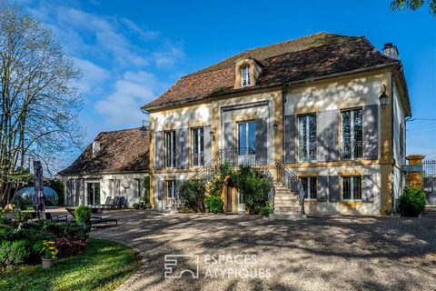 This exceptional residence is making its debut at Espaces Atypique. Its owners have perfectly sublimated the charm of the old while associating it with the needs of our current lives. This luminous Maison de Maitre has been completely renovated, resp...