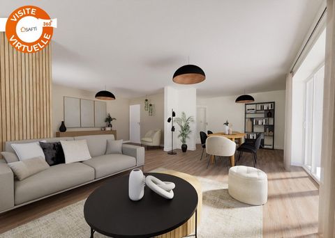 Virtual tour available on request - In Lyon 6th in Brotteaux district, come and discover this large and renovated apartment located in a secured residence with caretaker. Modern, functional and with a lot of space, it has a spacious living room of al...