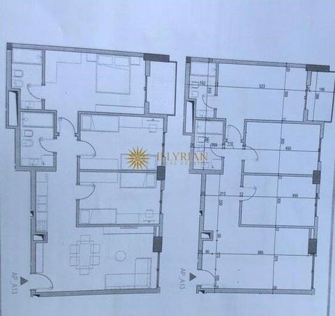 The apartment is located on 5 Maji Street. General information Total area 122.2 m2. Residential area 103.03 m2. 1st floor. Organized in Living Room Kitchen 3 Bedrooms 2 Toilets Balcony. Other information Under construction. Construction quality with ...