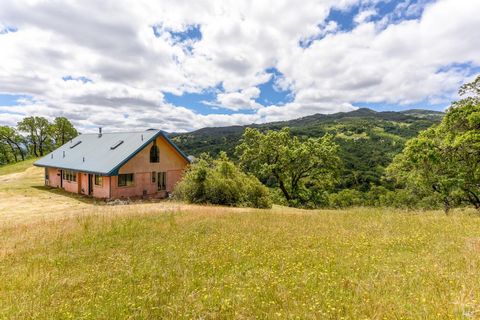 Experience rustic elegance in the heart of Hopland, CA! Welcome to your cozy haven nestled amidst the beauty of nature. Perched atop a picturesque hillside, our charming A-frame one bedroom home with loft offers breathtaking views of rolling hills an...