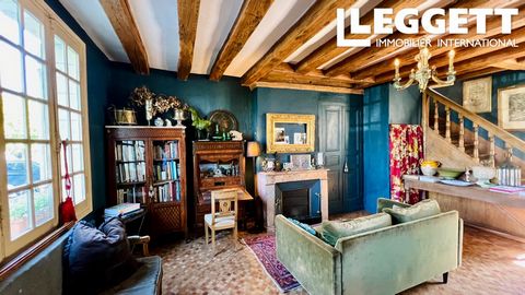A29254MNL49 - This charming former merchant's house dates back to the early 18th century and beautifully shows off authentic materials and features ~ wood panelling, beams, tommette tiles, cast iron radiators. Each space has been creatively styled wi...