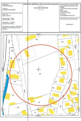 Au 16 rue Latecoère à Bagnères de Bigorre (65), terrain avec CU non viabilisé plat et clos de 7226m² en bord de rue. Très bien placé à l'entrée Nord/Est de Bagnères, parfaitement plat, ne nécessitant pas de terrassement, il pourra accueillir divers p...