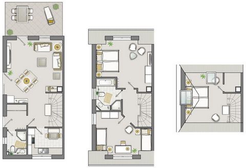 Das Ferienhaus ist 100m² groß, bietet optimalen Komfort für 6 Personen und ist u.a. mit einer WLAN-Ausstattung ausgestattet.