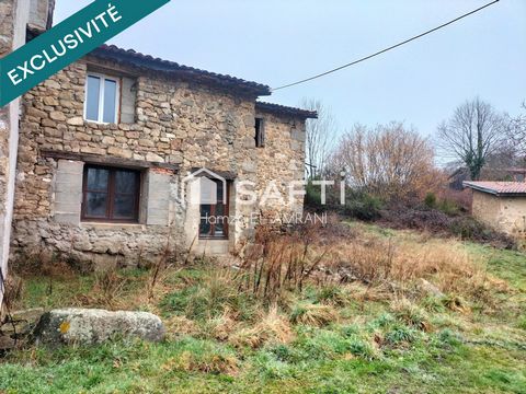 Maison en pierre avec jardin, gros potentiel