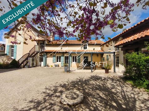 Corps de ferme d’exception – 195m² habitables – 4 chambres – Piscine et dépendances