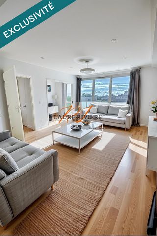 Appartement de 84m2 en dernier étage - 3 chambres- balcon plein SUD et parking