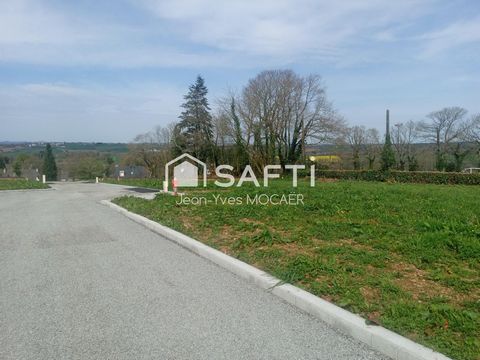 SAINT-THOIS (29520) ; Terrain viabilisé, borné, libre de constructeur, 544 m2.