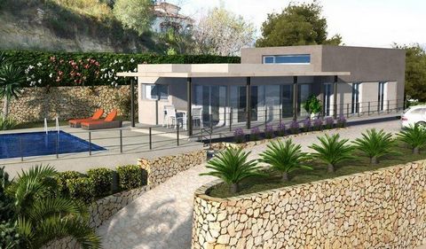 Modernist design villa situated on a plot with stunning views of the valley and the sea in Orba (Alicante Province) . This is a project to build a modern style villa with large windows and open terraces, all on a plot of 860m2. The 150m2 property is ...