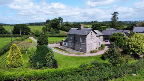 A rare opportunity to acquire a substantial 4 bedroom Grade II listed period house set in 3.5 acres to include stables and useful outbuilding just 1/2 miles from Brecon Town. The period home enjoys superb views over town to the Brecon Beacons mountai...
