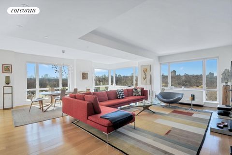 BOM & REDUCED! Overlooking Central Park, One Museum Mile was designed by the acclaimed architect Robert A.M. Stern and Andre Kikoski. This 4-bedroom, 4 full bath condominium has it all! The original owners combined two - 2 bedroom/2 bath apartments c...