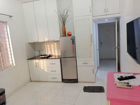 This apartment has one bed room and one living space with a sofa-cum-bed having 4 members' accommodation. This apartment offers an uninterrupted privacy. One restaurant in the downstairs and a swimming pool is in the rooftop have made this property m...