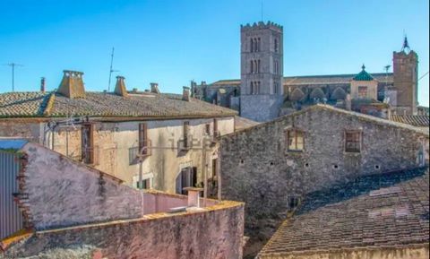 Small apartment on the first floor of a cozy stone house in the heart of the Costa Brava, located in the historic center of Castellon D Empuries, facing the main Cathedral, bay of Roses, charming medieval village, close to all services and the most b...