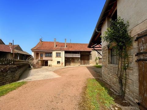 Dpt Saône et Loire (71), à vendre proche de CLUNY ensemble en pierre maison P4 terrain 3500 m²