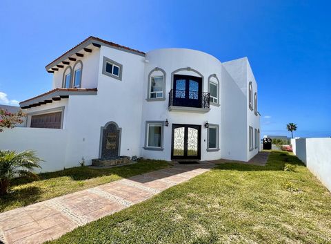 Spanish oceanview home close to sandy beach in Villas Punta Piedra Discover an ocean view sanctuary in Villlas Punta Piedra, Ensenada, Mexico, where beautiful design meets breathtaking ocean vistas. This inviting property spans 3,552 Sq Ft with a wel...