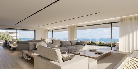 Luxurious third floor apartment unit with sea views and private pool, under construction, in a gated residential compound in Voula, Athens, gracing the South with modern inspiration and highest-level lifestyle quality. 26 units in 4 buildings constit...