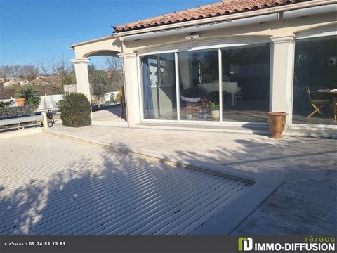 Mandate N°FRP157885 : Villa approximately 135 m2 including 4 room(s) - 3 bed-rooms - Garden : 925 m2, Sight : Dégagée. Built in 2003 - Equipement annex : Garden, Terrace, parking, double vitrage, piscine, cellier, and Reversible air conditioning - ch...