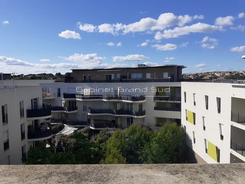 A vendre sur la commune de Castelnau le Lez beau studio d'environ 35m2 situé au dernier étage dans une résidence calme ,il se compose d'un hall d'entrée , une pièce à vivre avec cuisine aménagée et équipée , une salle d'eau avec wc , proche des comme...