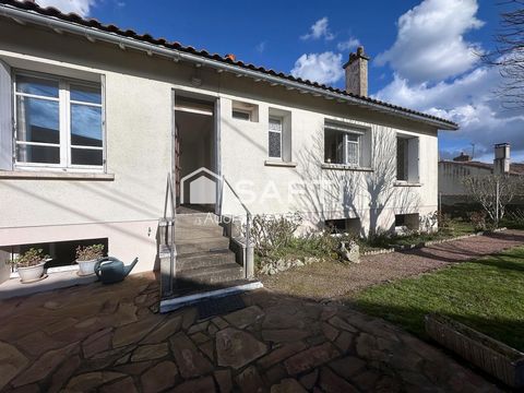 Maison 83m2, 4 chambres, sous-sol, jardin,