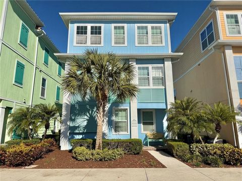 SPECTACULAR WATERFRONT COTTAGE in Margaritaville Resort Orlando Featuring 4 Bedrooms, 4 Bathrooms a Half Bath and a COVERED PARTY DECK on the Third Floor! Living Area with Indoor/Outdoor Access to Backyard with Spacious Outdoor Patio, PRIVATE POOL AN...
