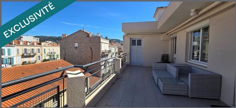 Beau 2pc, dernier étage avec grande terrasse