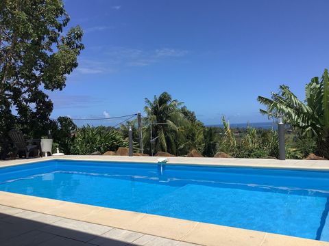 A louer villa de plain-pied avec vue mer et piscine