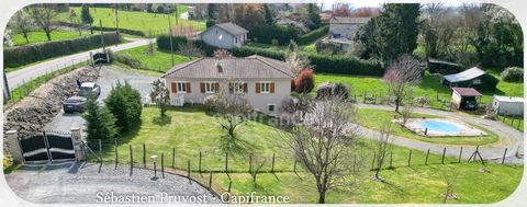 Dpt Dordogne (24), à vendre proche de THIVIERS plain-pied sur sous-sol P8 de 177 m² - Terrain de 2142 m² - Studio Indépendant